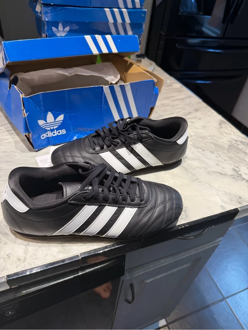 adidas Men’s Black & White Athletic Soccer Shoes